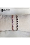 Safir Taşlı Asansörlü Gümüş Bileklik - GDB010
